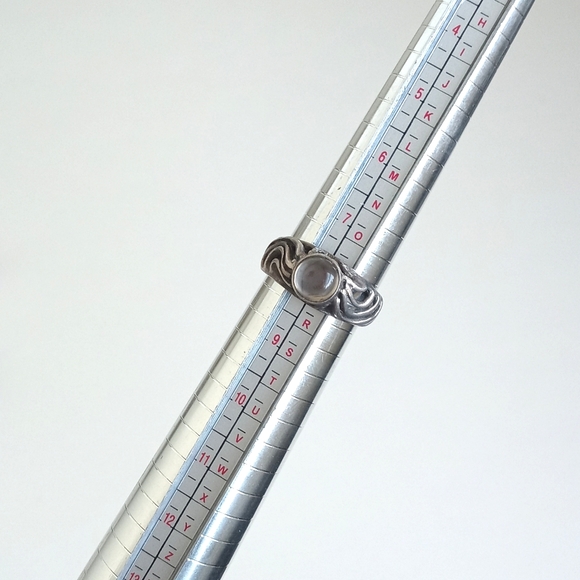 Antique 925 Sterling Silver Filigree Ring with Clear Crystal Quartz Gemstone 8 - Picture 14 of 15